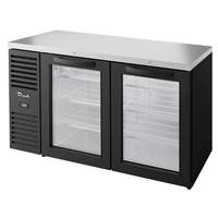 True 60"W Two-Section Refrigerated Back Bar Cooler - TBR60-RISZ1-L-B-GG-1