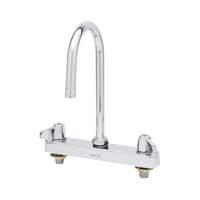 T&S Brass Equip 8in Deck Mount with 5-1/2in Swing Gooseneck Faucet - 5F-8CLX05 