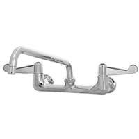 T&S Brass 8in Wall Mount Workboard Mixing Faucet with 8in Swing Spout - 5F-8WWX08 