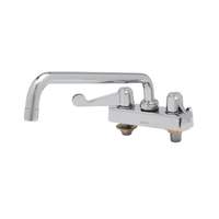 T&S Brass Equip 4" Deck Mount Workboard Faucet w/ 10" Swing Spout - 5F-4CWX10