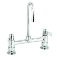 T&S Brass 4in Deck Mount Workboard Mixing Faucet - 5F-4DLS05A 