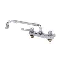 T&S Brass Equip 8" Deck Mount Faucet w/ 10" Swing Spout - 5F-8CWX10