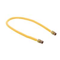 T&S Brass Safe-T-Link 48in Gas Connector Hose with 1/2in Male NPT - HG-4C-48 