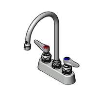 T&S Brass 3-1/2in OC Deck Mount ADA Faucet with 5-3/4in Swing Spout - B-1140 