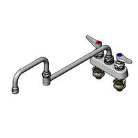T&S Brass 8in Deck Mount Workboard Faucet - 2.2 GPM Aerator - B-1131-XS 
