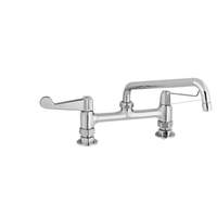 T&S Brass 8in Deck Mount Workboard Mixing Faucet - 2.2 GPM Aerator - 5F-8DWS08A 