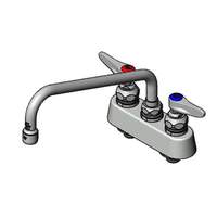 T&S Brass 3-1/2in Deck Mount Workboard Faucet with 10in Swing Spout - B-1102 