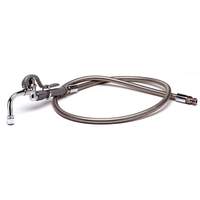 T&S Brass 68in Pot/Glass Filler with Flexible Stainless Hose & Adapter - B-0102-C 