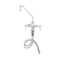 T&S Brass Deck Mount Mixing Faucet with 18in Swing Spout - B-0200 