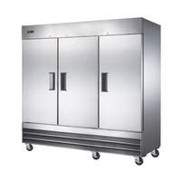 Falcon Food Service 72cuft Three Door Reach-In Stainless Steel Refrigerator - AR-72 