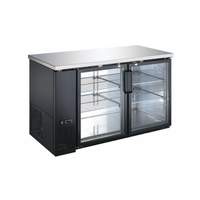 Falcon Food Service 48" Back Bar Refrigerator w/ Two Glass Doors - ABB-48G