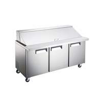 Falcon Food Service 72in Mega Top Prep Table with (30) Pan Capacity - AST-72M 