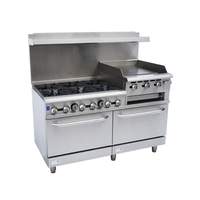 Falcon Food Service 60" Gas range with 24" Right Side Griddle Broiler & (2) Oven - AR60-24RB