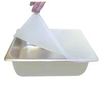 Thunder Group 1/6 Size High Heat Flexsil Lid for Poly Food/Steam Pans - PLFS7160