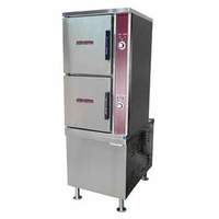 Crown Steam 36" (2) Compartment Electric Convection Steamer - ECX-10-36