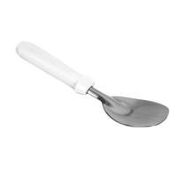 Thunder Group Stainless Steel Ice Cream Spade with White Plastic Handle - SLTHCS001 