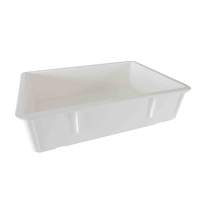 Thunder Group 18in x 26in x 6in Stackable Pizza Dough Box - White - PLDB182606PP 