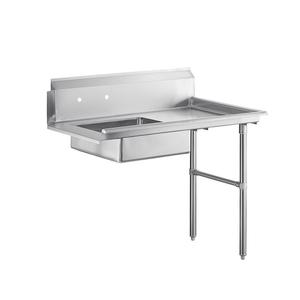 Falcon Food Service 48in Wide 16 Gauge Soiled Straight Dishtable Right Side - DTDR3048 