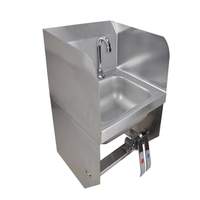 BK Resources Wall Mount Hand Sink With Single Deck Mount Faucet - BKHS-D-SS-1-SS-BKKPG 