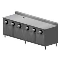 BK Resources 96x30x39 Stainless Cabinet Base Convenience Store Table - MOD-BEVT
