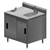 BK Resources 36x30 Stainless Steel Ice Cream Work Table - MOD-IC