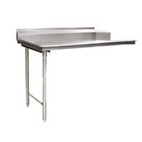 Eagle Group 48in Straight Design Clean Dishtable, 16/3 Stainless Steel - CDTL-48-16/3-X 