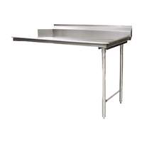 Eagle Group 48" Straight Design Clean Dishtable, 16/3 Stainless Steel - CDTR-48-16/3-X