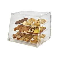 Winco 21inx18inx16-1/2in Countertop Acrylic Display with 3 Trays - ADC-3 