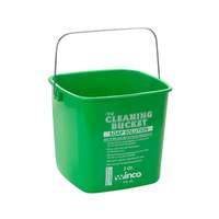 Winco 3qt Green Polypropylene Soap Solution Cleaning Bucket - PPL-3G 