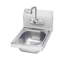 Krowne Metal 9-3/4"W Wall Mount Hand Sink w/ 4' OC Electronic Faucet - HS-64