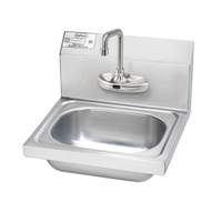 Krowne Metal 12-1/2"W Wall Mount Hand Sink with 4ft OC Electronic Faucet - HS-67 