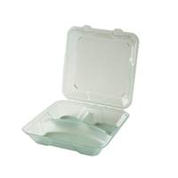 G.E.T. Eco-Takeout's 9inx9in 3 Comp Reusable Container - Jade - EC-06-1-JA 