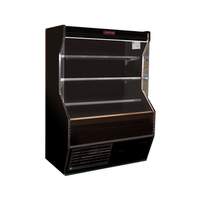 Howard McCray 50in Wide Black Open Air Dairy Merchandiser with LED Lighting - SC-D32E-4-B-LED 