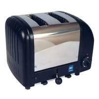 Cadco 2 Slot Bagel Toaster Stainless / White or Black - CBT-2