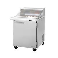 Turbo Air PRO Series 28in Mega Top Sandwich Prep Cooler with Clear Lid - PST-28-12-N-CL 