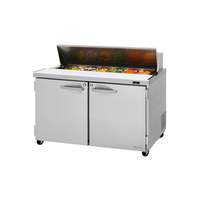 Turbo Air PRO Series 48in Sandwich Prep Cooler with 2 Solid Doors - PST-48-N 