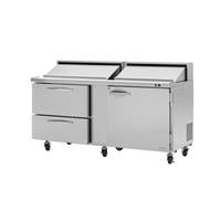 Turbo Air PRO Series 72in Sandwich/Salad Prep Cooler with 2 Drawers - PST-72-D2R(L)-N 