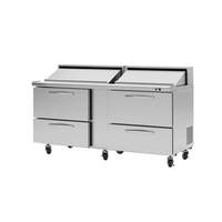 Turbo Air PRO Series 72in Sandwich/Salad Prep Cooler with 4 Drawers - PST-72-D4-N 