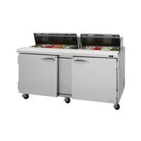 Turbo Air PRO Series 72in Sandwich/Salad Prep Cooler with Solid Doors - PST-72-N(-AL) 