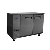 Atosa 48in Shallow Depth Double Solid Door Back Bar Cooler - SBB48GRAUS2 
