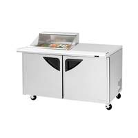 Turbo Air Super Deluxe 60" Refrigerated 12 Pan Clear Lid Mega Top - TST-60SD-12M-N-CL