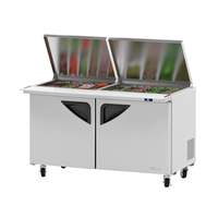 Turbo Air Super Deluxe 60in Refrigerated Flat Lid Mega Top Prep Table - TST-60SD-24-N-FL 