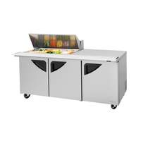 Turbo Air Super Deluxe 72" Refrigerated 18 Pan Mega Top Prep Table - TST-72SD-18M-N