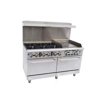 Falcon Food Service 60in Gas Range with 24in Right Side Griddle & (2) Standard Ovens - AR60-24R 