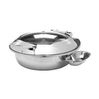 CookTek 6.5 Liter Glass Lid Stainless Steel Induction Chafing Dish - 301311
