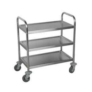 Falcon Food Service 33in x 18in Three Shelf Stainless Steel Utility Cart - UC3318MR 