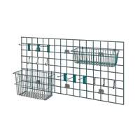 Quantum Food Service 48" Light Duty Green Epoxy Coated Grid Task Station Kit - SGK-2448-1P