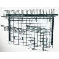 Quantum Food Service 56in Medium Duty Green Epoxy Coated Grid Task Station Kit - SGK-563048-1P 