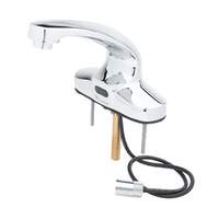 T&S Brass Chekpoint Electronic Deck Mount 4in Center Set Faucet - EC-3103-TMV 