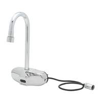 T&S Brass Chekpoint Electronic Wall Mount 4in Center Gooseneck Faucet - EC-3105 